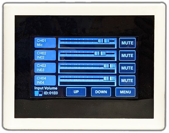 Riadiaci dotykový panel na stenu TOA M-800RCT