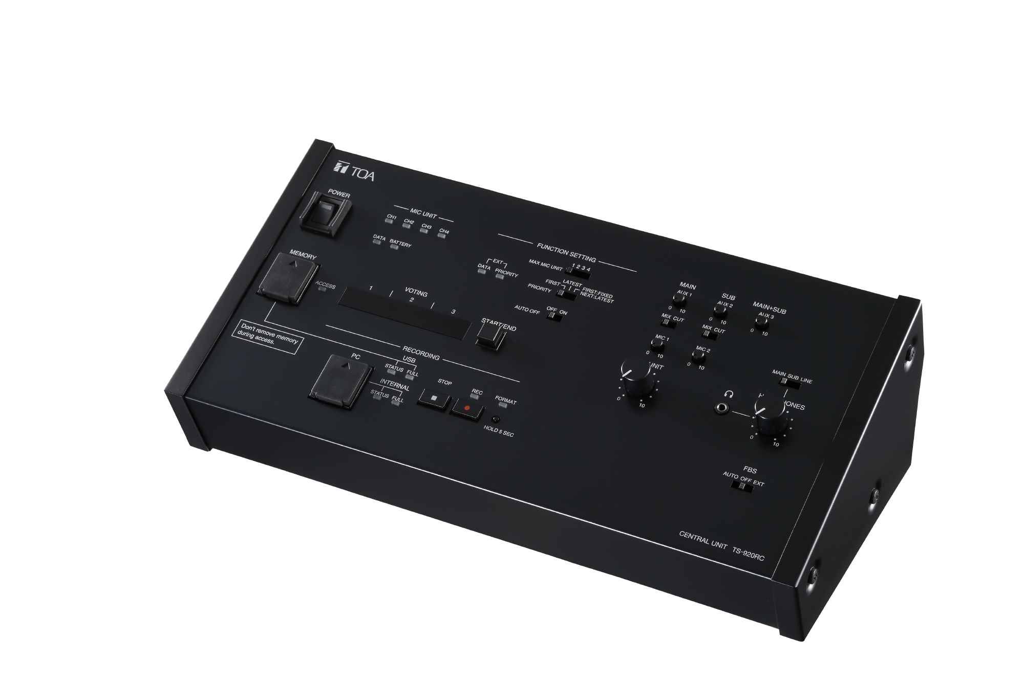 Riadiaca jednotka konferenčného systému TOA TS-920RC